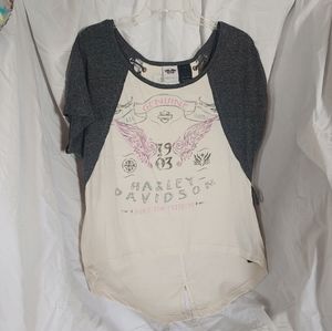 Harley Davidson tie t shirt